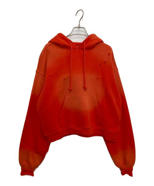 MAISON SPECIAL（メゾンスペシャル）MAISON SPECIAL (メゾンスペシャル) スウェットダメージフーディ レッド サイズ:Free 未使用品の古着・服飾アイテム