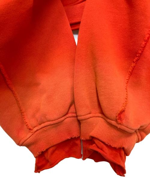 MAISON SPECIAL（メゾンスペシャル）MAISON SPECIAL (メゾンスペシャル) スウェットダメージフーディ レッド サイズ:Free 未使用品の古着・服飾アイテム