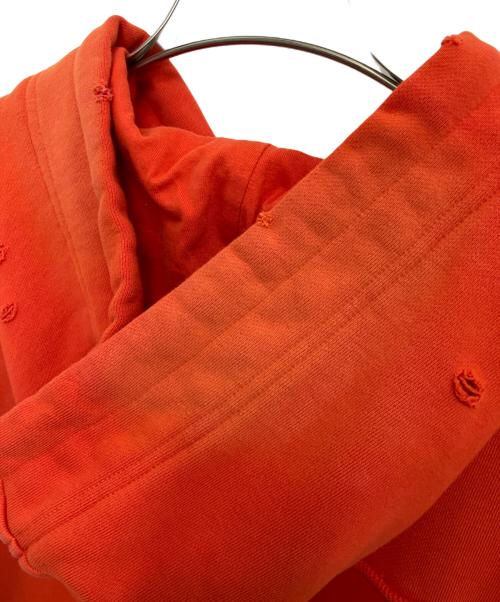 MAISON SPECIAL（メゾンスペシャル）MAISON SPECIAL (メゾンスペシャル) スウェットダメージフーディ レッド サイズ:Free 未使用品の古着・服飾アイテム