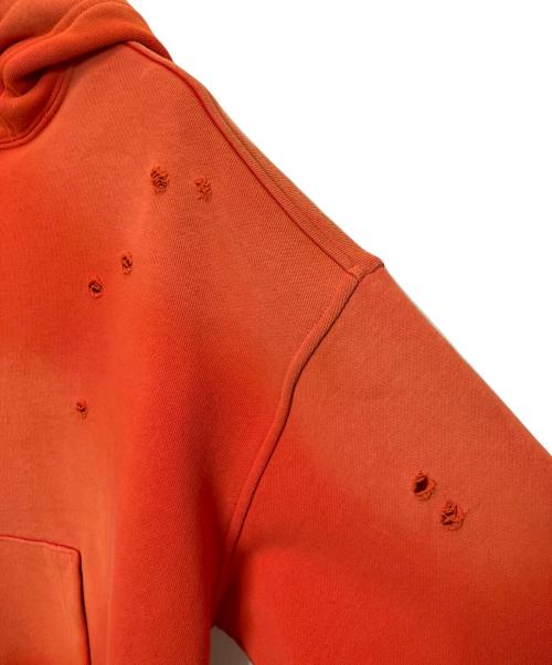 MAISON SPECIAL（メゾンスペシャル）MAISON SPECIAL (メゾンスペシャル) スウェットダメージフーディ レッド サイズ:Free 未使用品の古着・服飾アイテム