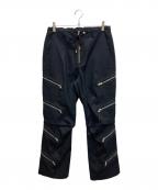 ALMOSTBLACKオールモストブラック）の古着「ZIPPER PANTS」｜ブラック