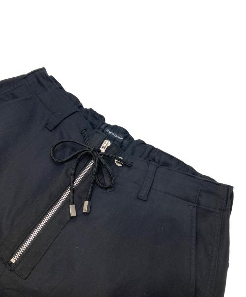 ALMOSTBLACK（オールモストブラック）ALMOSTBLACK (オールモストブラック) ZIPPER PANTS ブラック サイズ:1の古着・服飾アイテム
