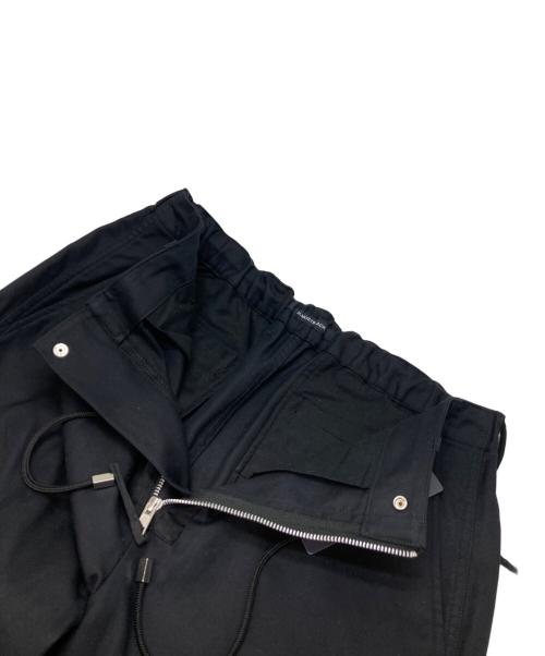 ALMOSTBLACK（オールモストブラック）ALMOSTBLACK (オールモストブラック) ZIPPER PANTS ブラック サイズ:1の古着・服飾アイテム