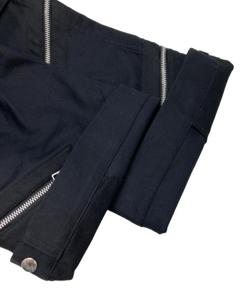 ALMOSTBLACK（オールモストブラック）ALMOSTBLACK (オールモストブラック) ZIPPER PANTS ブラック サイズ:1の古着・服飾アイテム