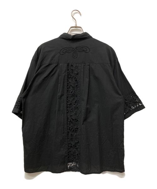 anuke（アンヌーク）anuke (アンヌーク) Cutwork Lace Shirts ブラック サイズ:Fの古着・服飾アイテム