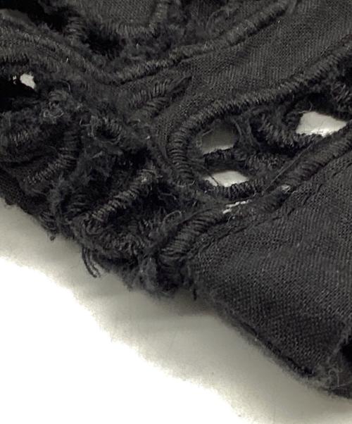 anuke（アンヌーク）anuke (アンヌーク) Cutwork Lace Shirts ブラック サイズ:Fの古着・服飾アイテム