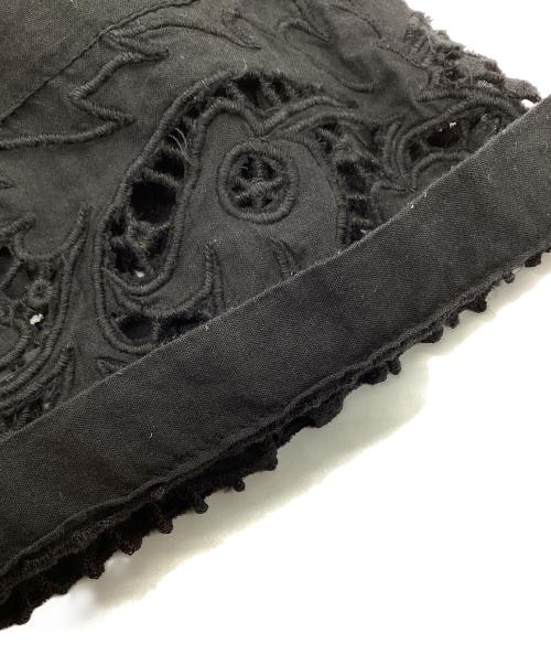 anuke（アンヌーク）anuke (アンヌーク) Cutwork Lace Shirts ブラック サイズ:Fの古着・服飾アイテム