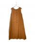 MARGARET HOWELL (マーガレットハウエル) DENSE FINE LINEN ノースリーブワンピース ブラウン サイズ:1：7000円