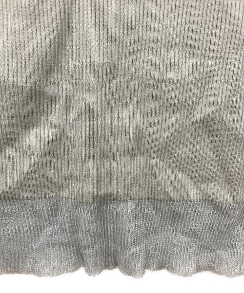 Snidel（スナイデル）Snidel (スナイデル) ショルダーリボンアシンメニットワンピース ライトグレー サイズ:Fの古着・服飾アイテム