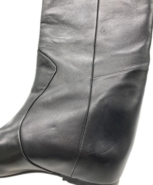 CORSO ROMA 9（コルソローマノーヴェ）CORSO ROMA 9 (コルソローマノーヴェ) インヒールロングブーツ ブラック サイズ:23cmの古着・服飾アイテム