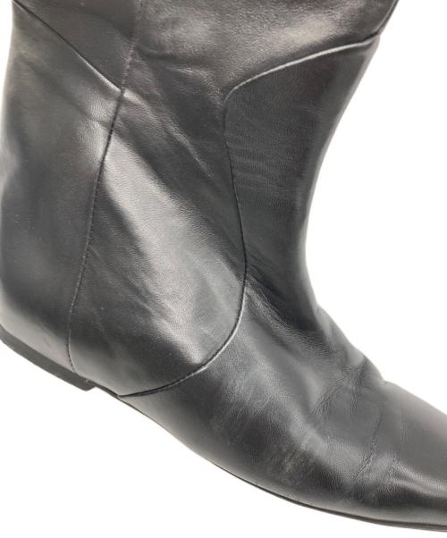 CORSO ROMA 9（コルソローマノーヴェ）CORSO ROMA 9 (コルソローマノーヴェ) インヒールロングブーツ ブラック サイズ:23cmの古着・服飾アイテム