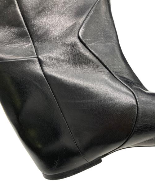 CORSO ROMA 9（コルソローマノーヴェ）CORSO ROMA 9 (コルソローマノーヴェ) インヒールロングブーツ ブラック サイズ:23cmの古着・服飾アイテム
