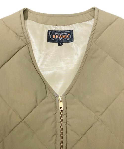BEAMS PLUS（ビームスプラス）BEAMS PLUS (ビームスプラス) キルティング 2レイヤーベスト オリーブ サイズ:Sの古着・服飾アイテム