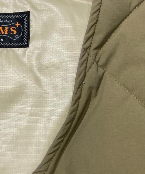 BEAMS PLUS（ビームスプラス）BEAMS PLUS (ビームスプラス) キルティング 2レイヤーベスト オリーブ サイズ:Sの古着・服飾アイテム