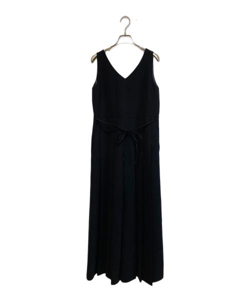 uncrave（アンクレイヴ3.）uncrave (アンクレイヴ3.) ウォッシャブルダブルクロスオールインワン ブラック サイズ:SIZE 2の古着・服飾アイテム