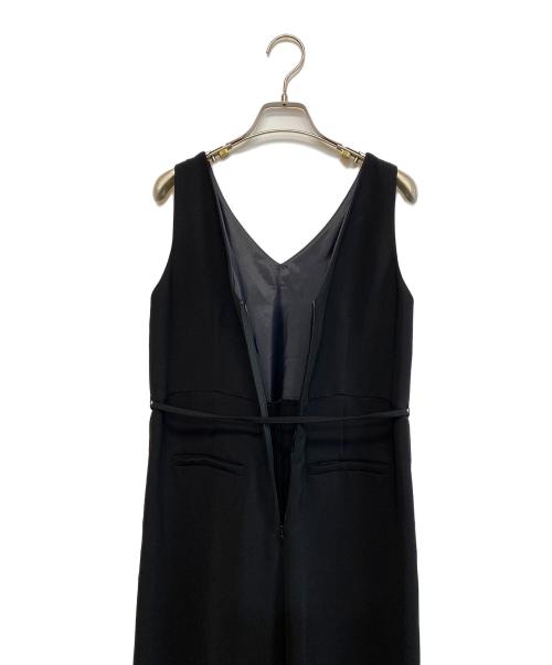 uncrave（アンクレイヴ3.）uncrave (アンクレイヴ3.) ウォッシャブルダブルクロスオールインワン ブラック サイズ:SIZE 2の古着・服飾アイテム