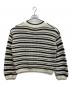 Ganni (ガニー) Striped Cotton Pointelle V-neck ホワイト サイズ:FREE：9000円
