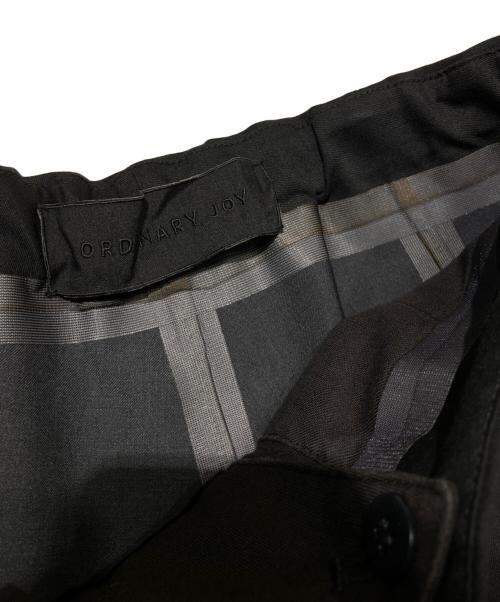 ORDINARY JOY（オーディナリー ジョイ）ORDINARY JOY (オーディナリー ジョイ) Bonding Pants ブラック サイズ:38の古着・服飾アイテム