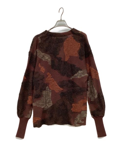 Mame Kurogouchi（マメクロゴウチ）Mame Kurogouchi (マメクロゴウチ) Pile Jacquard Knitted Cardigan ブラウン サイズ:1の古着・服飾アイテム