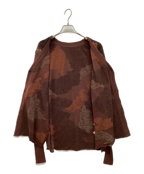 Mame Kurogouchi（マメクロゴウチ）Mame Kurogouchi (マメクロゴウチ) Pile Jacquard Knitted Cardigan ブラウン サイズ:1の古着・服飾アイテム