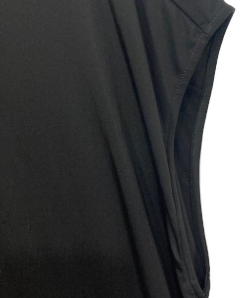 Dulcamara（ドゥルカマラ）Dulcamara (ドゥルカマラ) よそいきC/Nサテンフレンチスリーブワンピース ブラック サイズ:Fの古着・服飾アイテム