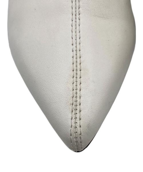 3.1 phillip lim（スリーワンフィリップリム）3.1 phillip lim (スリーワンフィリップリム) ギャザーショートブーツ ホワイト サイズ:37の古着・服飾アイテム