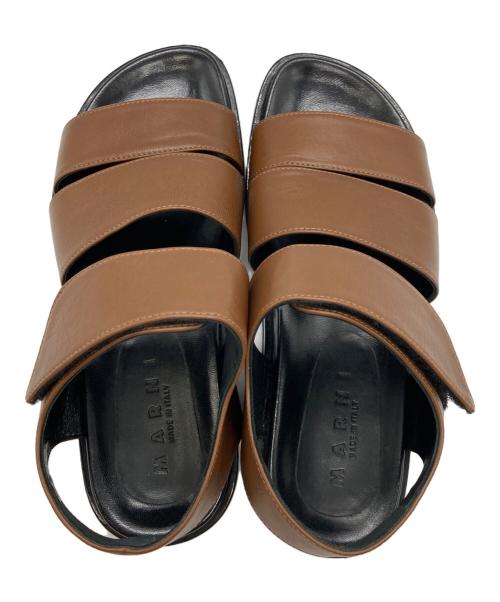 MARNI（マルニ）MARNI (マルニ) fussbett sandal ブラウン サイズ:36の古着・服飾アイテム