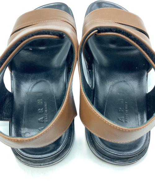 MARNI（マルニ）MARNI (マルニ) fussbett sandal ブラウン サイズ:36の古着・服飾アイテム