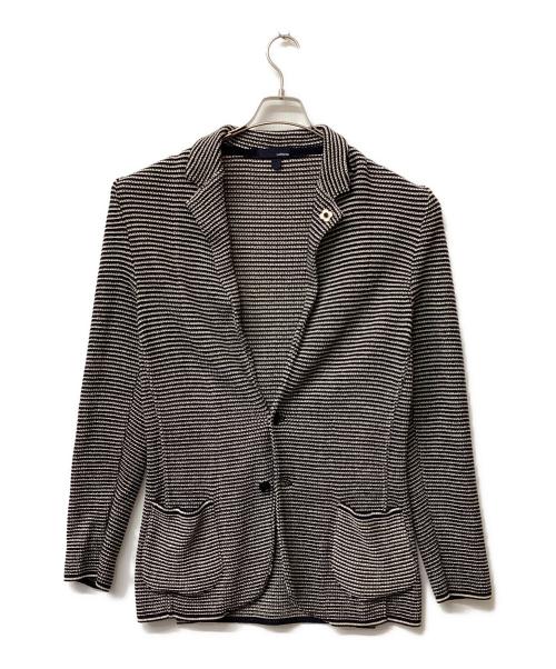 LARDINI（ラルディーニ）LARDINI (ラルディーニ) サマーニットジャケット ネイビー サイズ:Lの古着・服飾アイテム