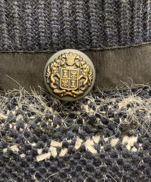 Lachement（ラシュモン）Lachement (ラシュモン) eclat (エクラ) ニットジャケット ネイビー サイズ:FREE 未使用品の古着・服飾アイテム