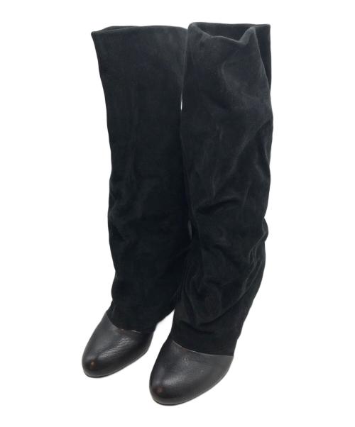 SEE BY CHLOE（シーバイクロエ）SEE BY CHLOE (シーバイクロエ) スウェードロングブーツ ブラック サイズ:38の古着・服飾アイテム
