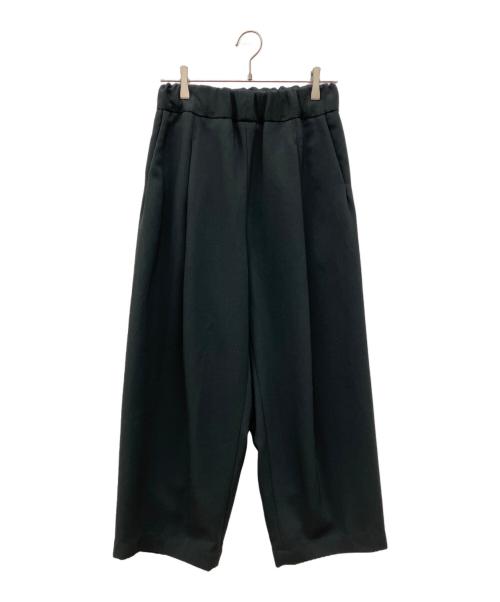 NO CONTROL AIR（ノーコントロールエアー）NO CONTROL AIR (ノーコントロールエアー) バックサテン タック イージー パンツ ブラック サイズ:XSの古着・服飾アイテム