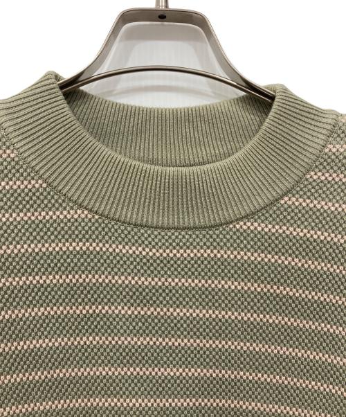 crepuscule（クレプスキュール）crepuscule (クレプスキュール) モススティッチモックネックロングスリーブスウェット カーキ サイズ:Freeの古着・服飾アイテム