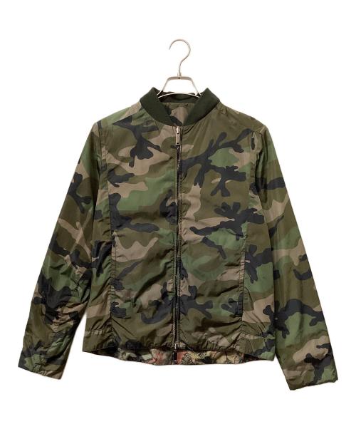 VALENTINO（ヴァレンティノ）VALENTINO (ヴァレンティノ) ロックスタッズ リバーシブルナイロンジャケット オリーブ サイズ:46の古着・服飾アイテム