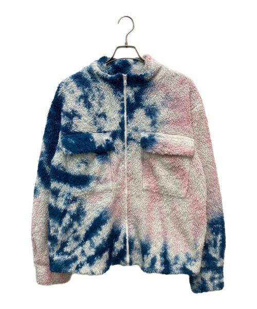 The Elder Statesman（エルダーステイツマン）The Elder Statesman (エルダーステイツマン) タイダイジップアップボアジャケット ピンク×ブルー サイズ:XSの古着・服飾アイテム