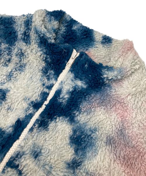 The Elder Statesman（エルダーステイツマン）The Elder Statesman (エルダーステイツマン) タイダイジップアップボアジャケット ピンク×ブルー サイズ:XSの古着・服飾アイテム