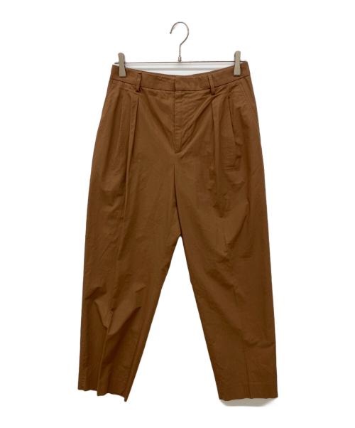 VALENTINO（ヴァレンティノ）VALENTINO (ヴァレンティノ) ワイドタックパンツ ブラウン サイズ:46の古着・服飾アイテム