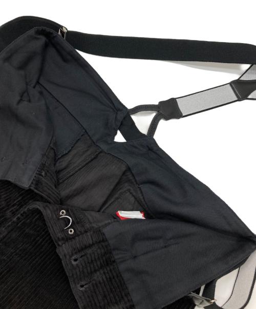 Adolphe Lafont（アドルフラフォン）Adolphe Lafont (アドルフラフォン) 太畝 サスペンダーコーデュロイパンツ ブラック サイズ:44の古着・服飾アイテム