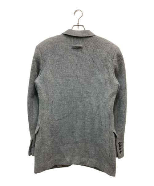 Jean Paul GAULTIER（ジャンポールゴルチェ）Jean Paul GAULTIER (ジャンポールゴルチェ) ミレニアムプリント ニット4Bジャケット グレー サイズ:50の古着・服飾アイテム