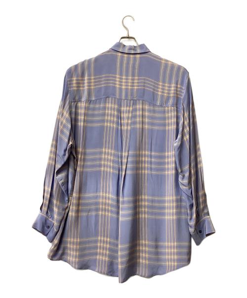 MARNI（マルニ）MARNI (マルニ) レーヨンチェック オーバーサイズシャツ ブルー サイズ:46の古着・服飾アイテム