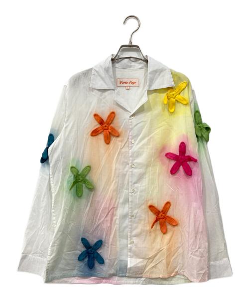 PERTE D'EGO（ペルテ・デーゴ）PERTE D'EGO (ペルテ・デーゴ) オープンカラーシャツ ホワイト サイズ:Sの古着・服飾アイテム