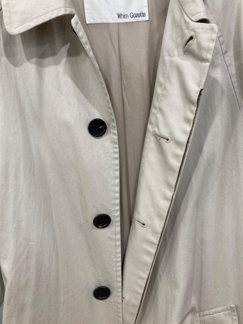 Whim Gazette（ウィムガゼット）Whim Gazette (ウィムガゼット) スーピマコットンマキシステンコート ベージュ サイズ:Fの古着・服飾アイテム