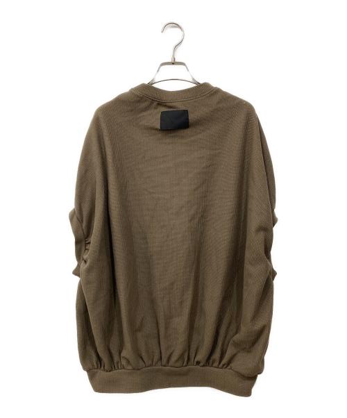 COGTHEBIGSMOKE（コグザビッグスモーク）COGTHEBIGSMOKE (コグザビッグスモーク) BROOKLYN SWEATSHIRT / ブルックリン スウェットシャツ カーキ サイズ:2の古着・服飾アイテム