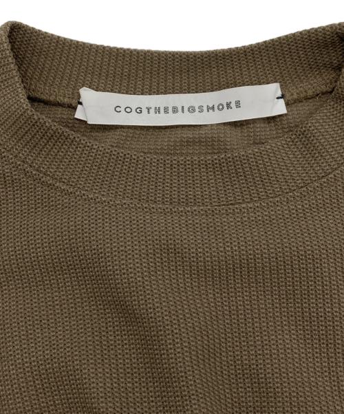 COGTHEBIGSMOKE（コグザビッグスモーク）COGTHEBIGSMOKE (コグザビッグスモーク) BROOKLYN SWEATSHIRT / ブルックリン スウェットシャツ カーキ サイズ:2の古着・服飾アイテム