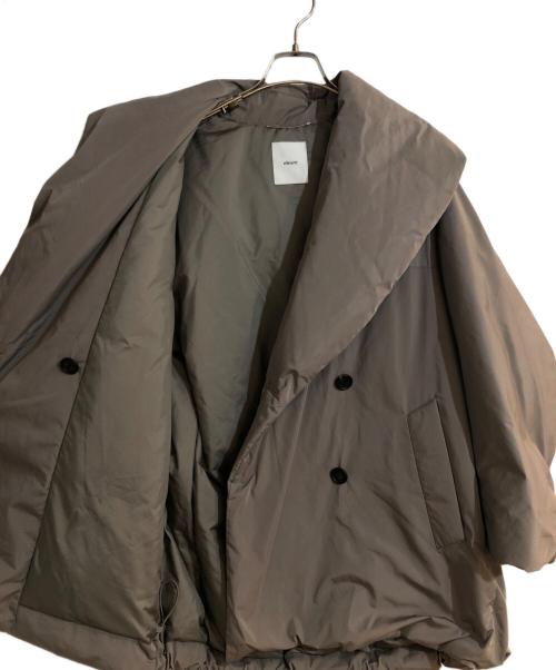 ebure（エブール）EBURE (エブール) フォルムダウンコート ライトグレー サイズ:36の古着・服飾アイテム