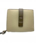 LOEWEロエベ）の古着「コンパクト ジップウォレット」｜ベージュ×カーキ