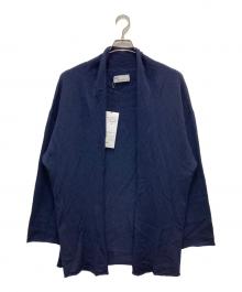 MOTHER HAND ARTISAN（マザーハンドアルチザン）の古着「シルクブレンドガウンカーディガン」｜ネイビー
