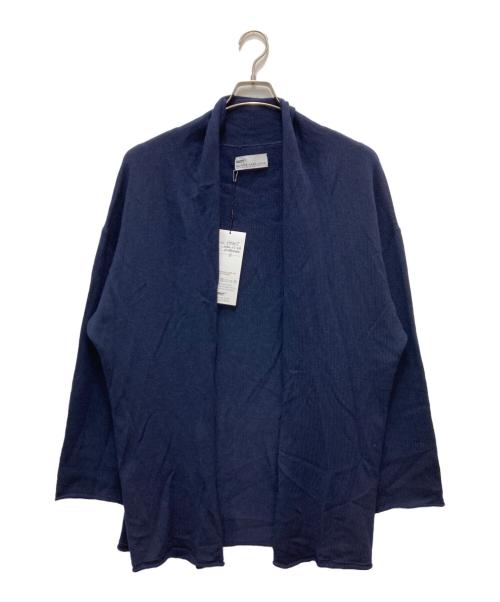 MOTHER HAND ARTISAN（マザーハンドアルチザン）MOTHER HAND ARTISAN (マザーハンドアルチザン) シルクブレンドガウンカーディガン ネイビー サイズ:6の古着・服飾アイテム