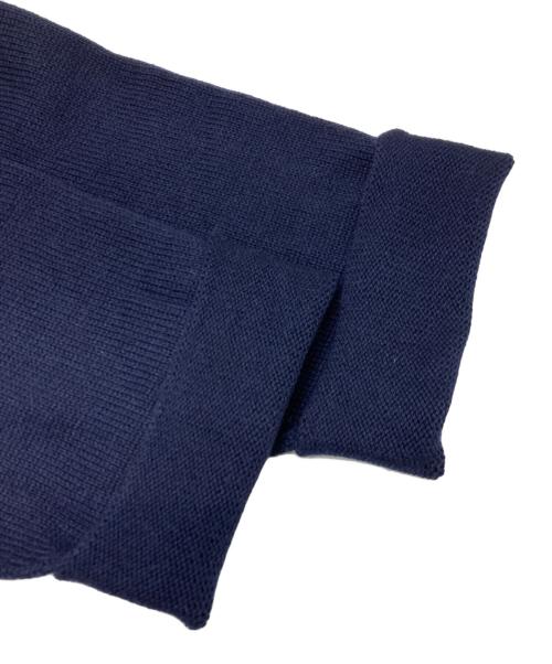 MOTHER HAND ARTISAN（マザーハンドアルチザン）MOTHER HAND ARTISAN (マザーハンドアルチザン) シルクブレンドガウンカーディガン ネイビー サイズ:6の古着・服飾アイテム