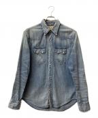 RRLダブルアールエル）の古着「RRL ウエスタンシャツ」｜インディゴ